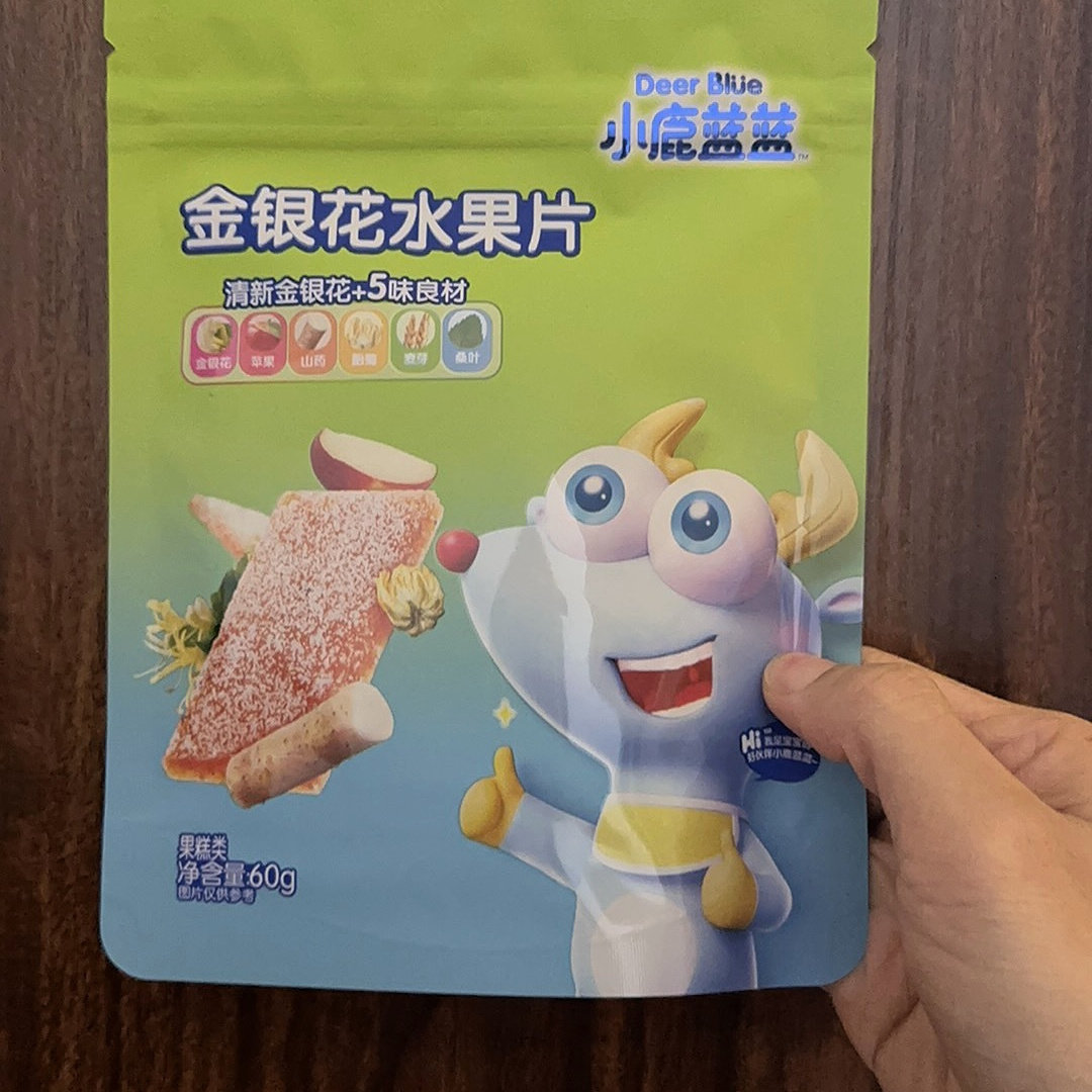 小鹿蓝蓝鸡内金山楂片雪梨枇杷片清甜可口宝宝零食儿童水果条果肉