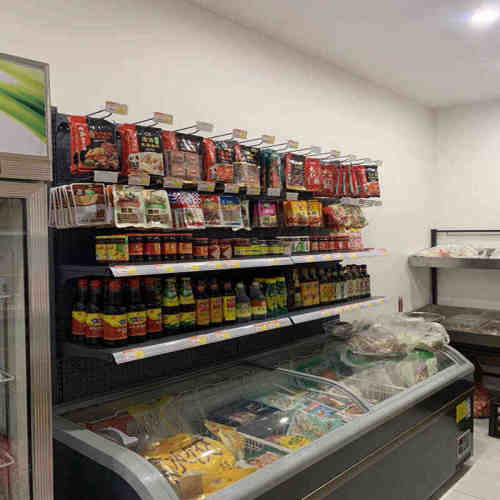 超市便利店雪糕柜货架冰柜冰箱上方展示架饮料置物架子小卖部冷饮