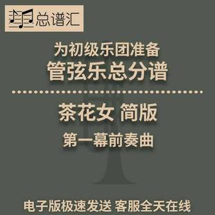 茶花女 第一幕前奏曲初级乐团3级 管弦乐交响乐总谱分谱MP3