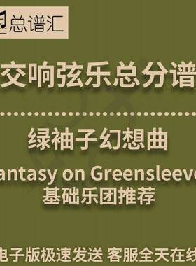 交响弦乐 绿袖子幻想曲1级总分谱MP3（Fantasy on Greensleeves）