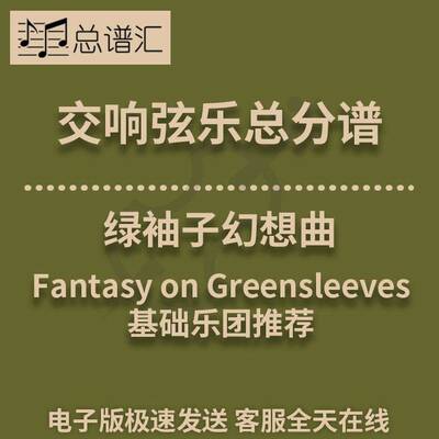 交响弦乐 绿袖子幻想曲1级总分谱MP3（Fantasy on Greensleeves）