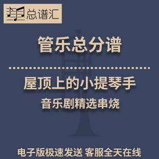 屋顶上的小提琴手 音乐剧精选串烧 2级管乐合奏总谱 分谱 MP3