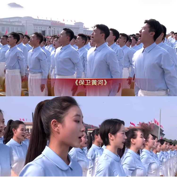 十一合唱团演出服儿童成人朗诵比赛表演礼服保卫黄河国庆主持服装