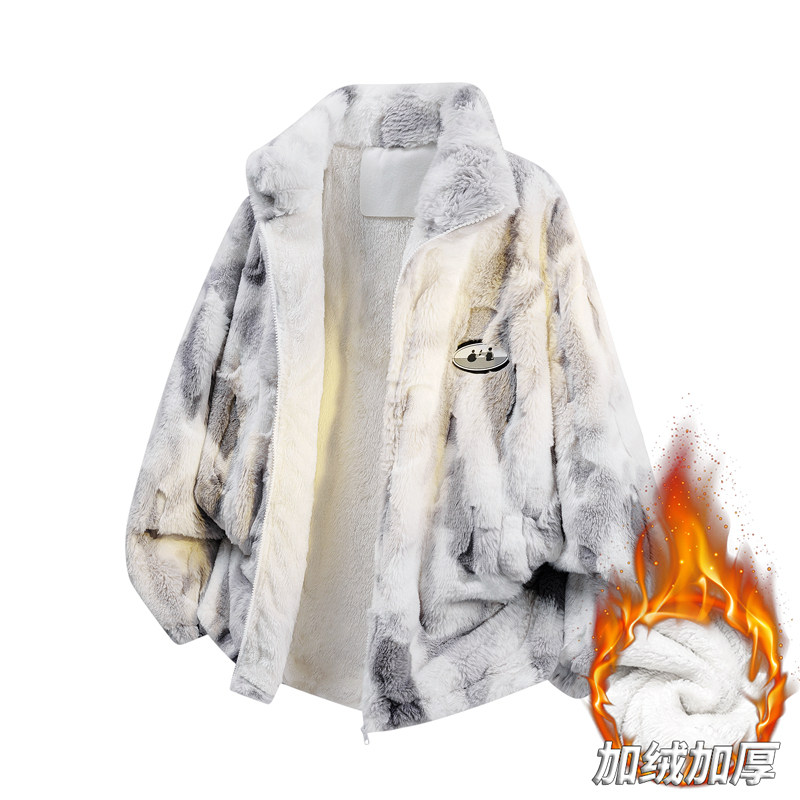 羊羔绒外套男女款冬季保暖夹克男