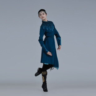 蒙古女筷子舞舞蹈表演服装学生剧目演出艺考排练服饰新款定制套装