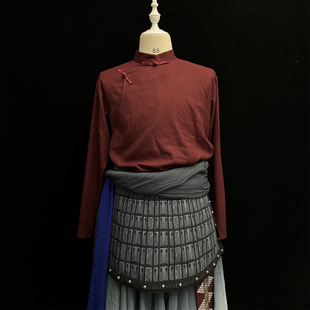 少数民族藏族舞蹈演出剧目《博巴森根·出征》表演服川大男子群舞