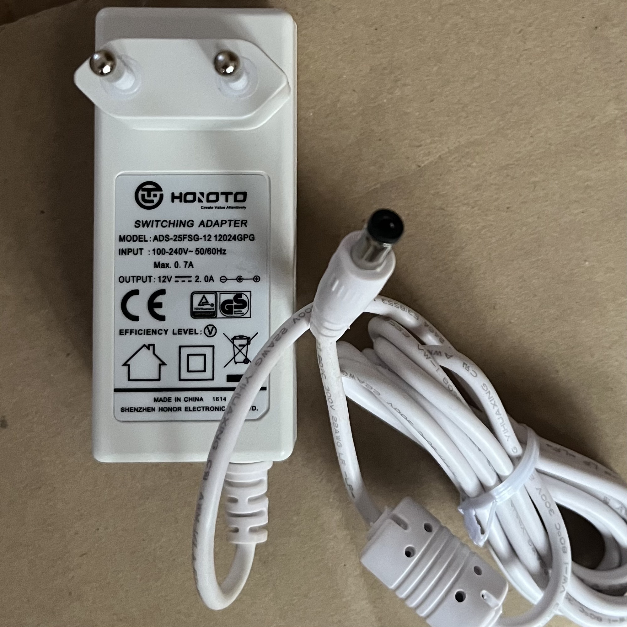 原装欧陆通欧规12V2A录像