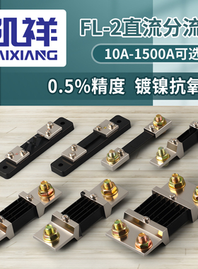 直流电流表外附分流器FL-2精度0.5级10A30A50A100A150A电阻75mv
