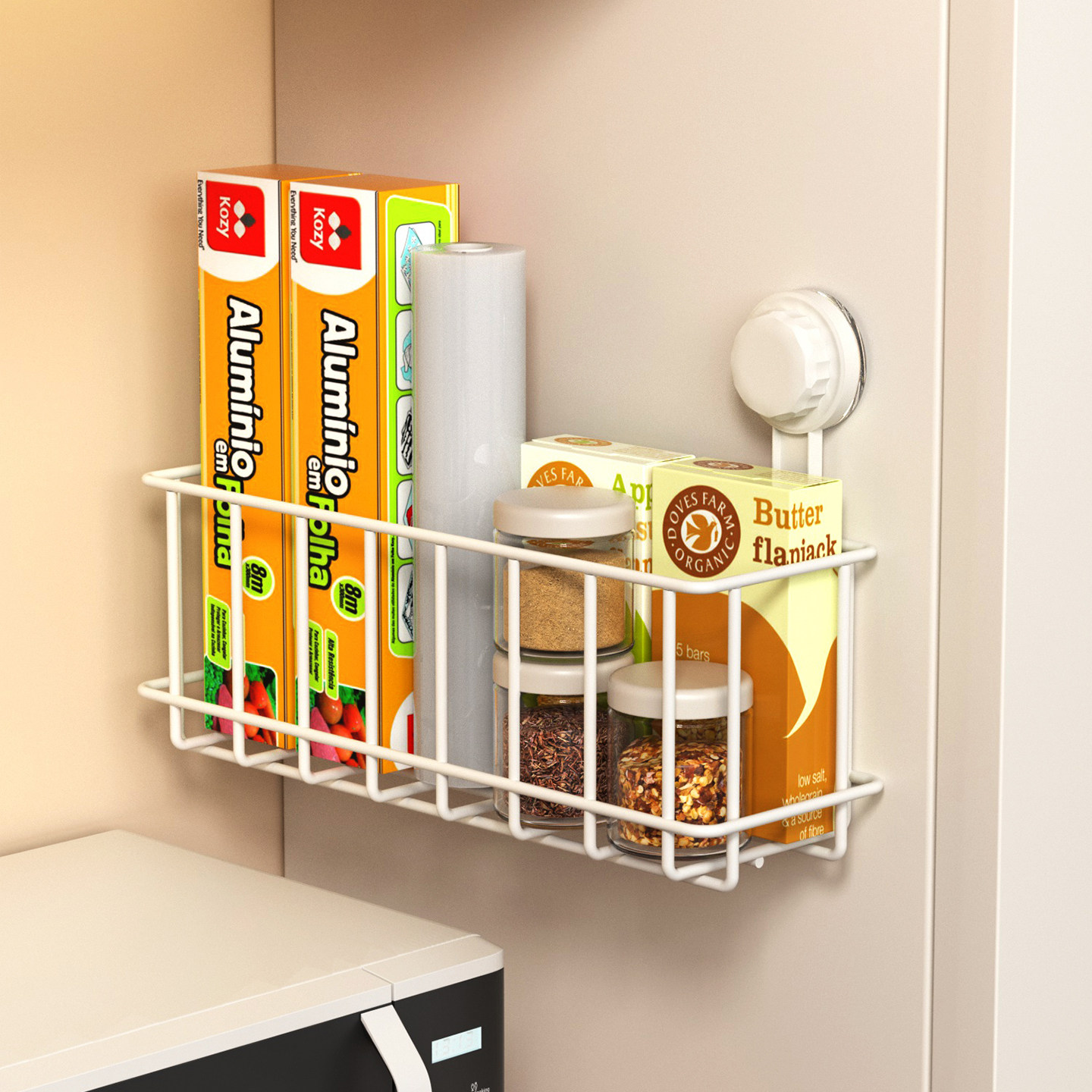 厨房用品收纳架多功能吸盘置物架