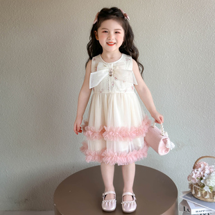 女童纱裙夏半裙时髦服装 甜美 舒服森系新款 女生搭配简约夏新经典