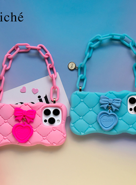 CLICHE 手机壳iPhone16 promax 软硅胶高级小众设计防摔原创个性 手提手机保护套