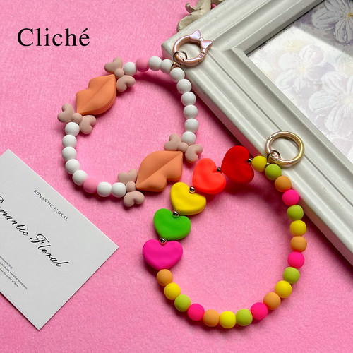 CLICHE原创爱心嘴唇手机挂饰