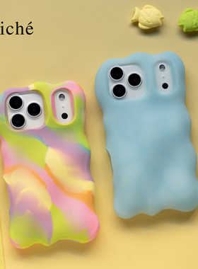 CLICHE  手机壳 适用苹果17pro max 软硅胶彩虹原创设计新款多巴胺防摔保护套