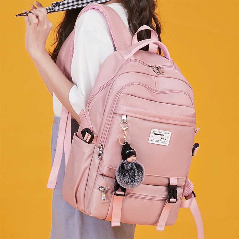 旅行包女双肩包大容量韩版高中学生书包男初中生时尚潮流休闲背包