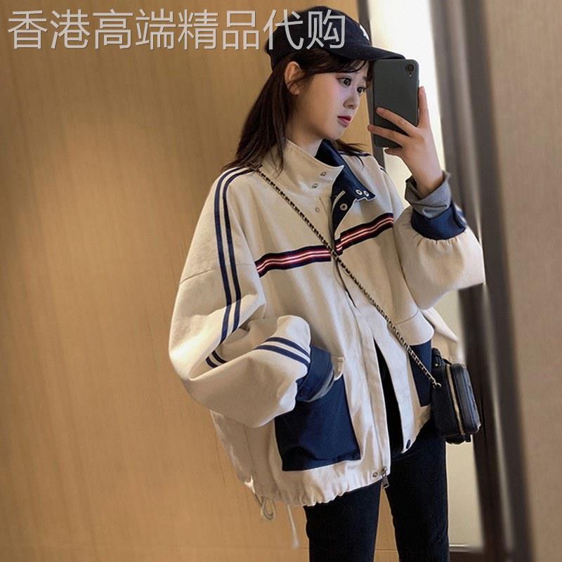 棒球服女春秋2026韩国潮牌运动外套夹克风衣工装派克服撞色冲锋衣