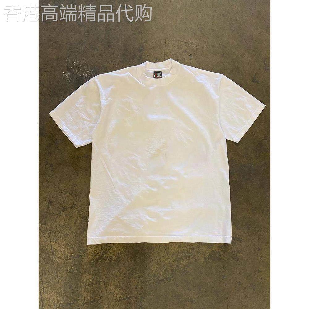 三本针重磅t恤纯色简约基础宽松款情侣百搭休闲短袖260g纯棉上衣