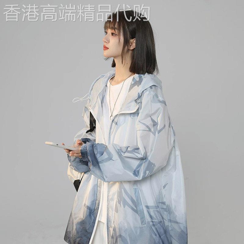 潮牌冲锋防晒衣女2026年夏季薄款抗UV宽松大尺码防晒服外套上衣