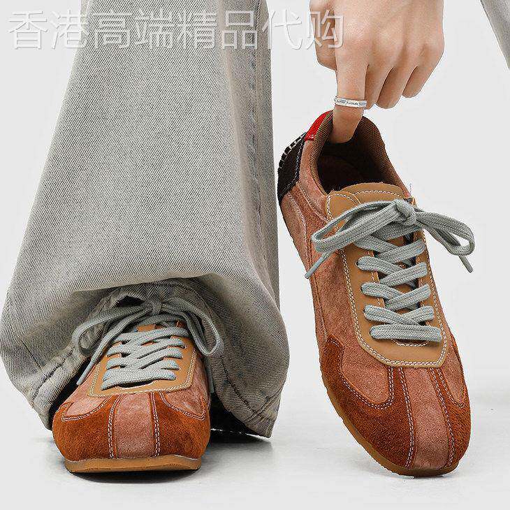2026新款德训鞋男款平底复古小众高级感cleanfit板鞋低帮单鞋