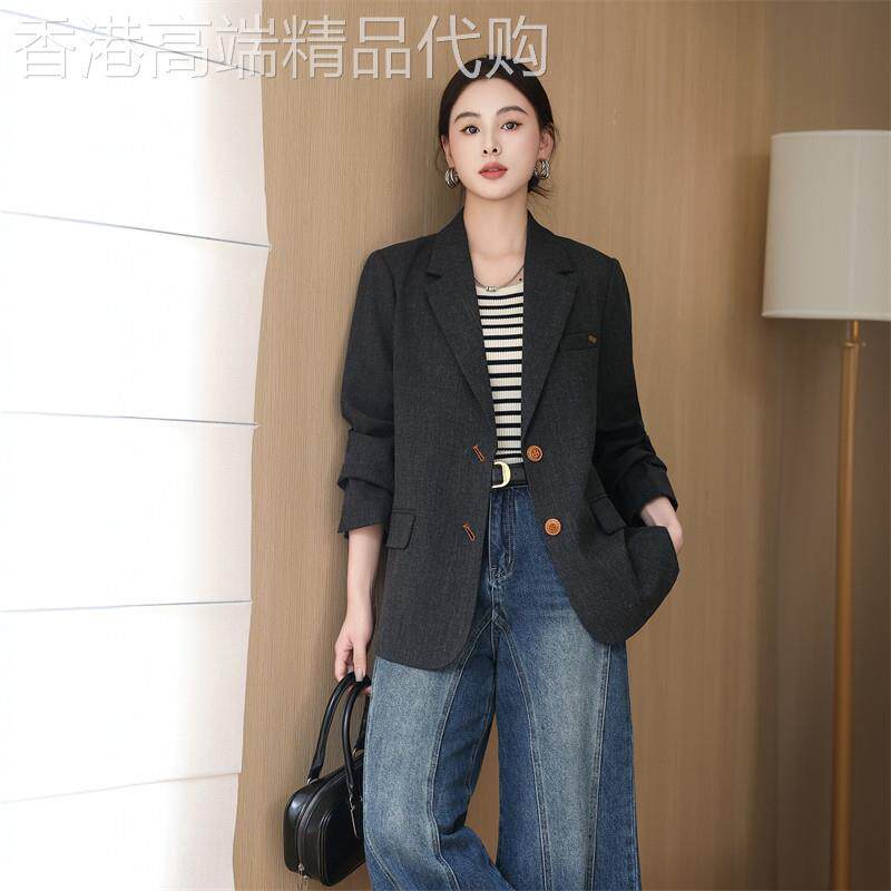 潮牌复古洋气高级感西装外套女韩版2026秋季小个子减龄休闲小西服
