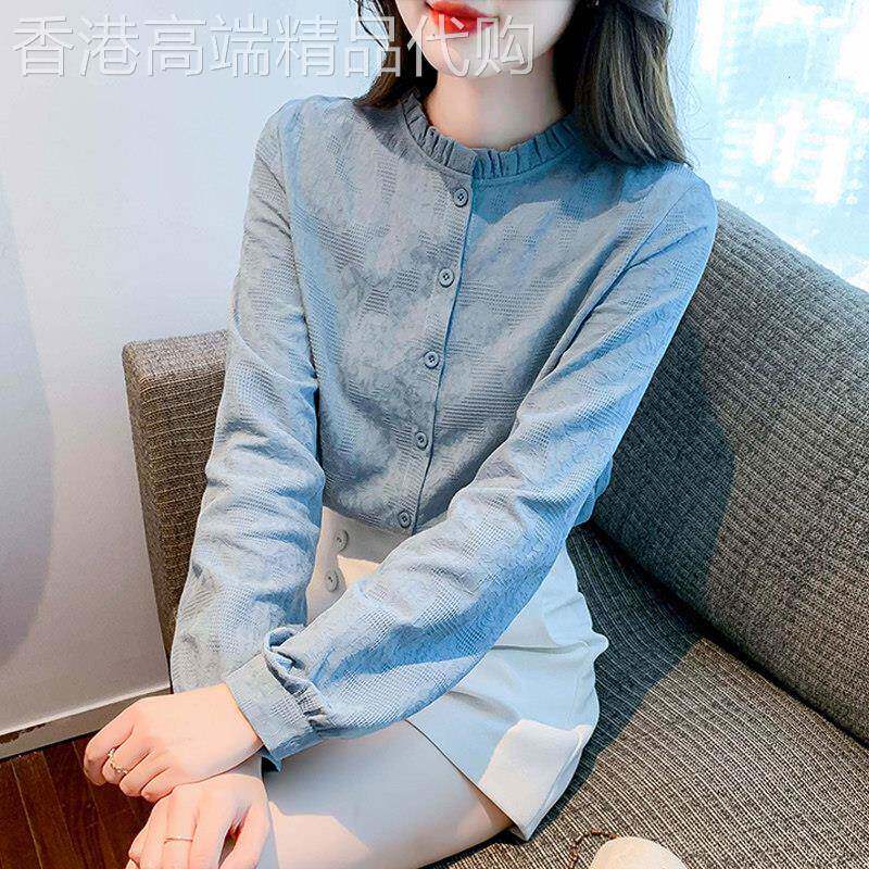 衬衫女春秋设计感小众2025新款韩版宽松大码洋气时尚长袖雪纺上衣
