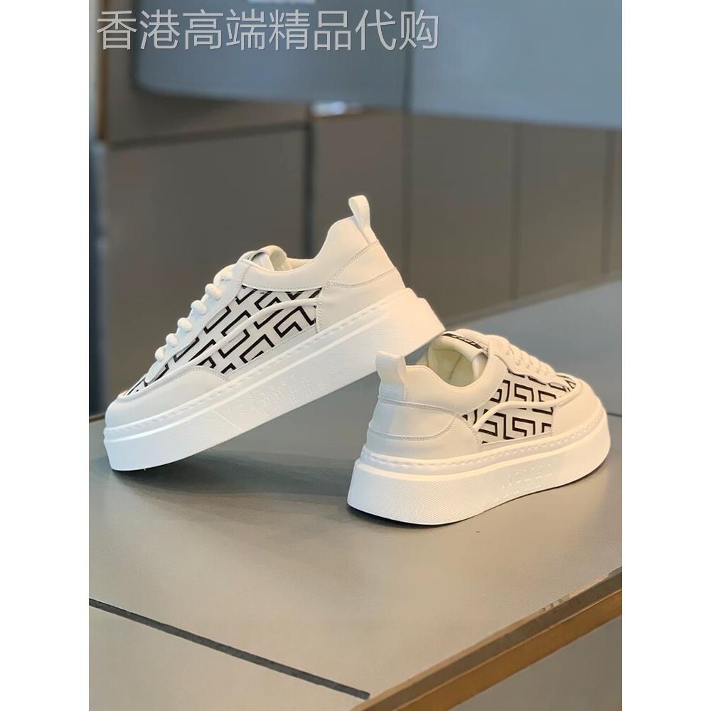 舒适度无可比拟Minimalism Aquaman夏透气帆布板鞋男内增高小白鞋