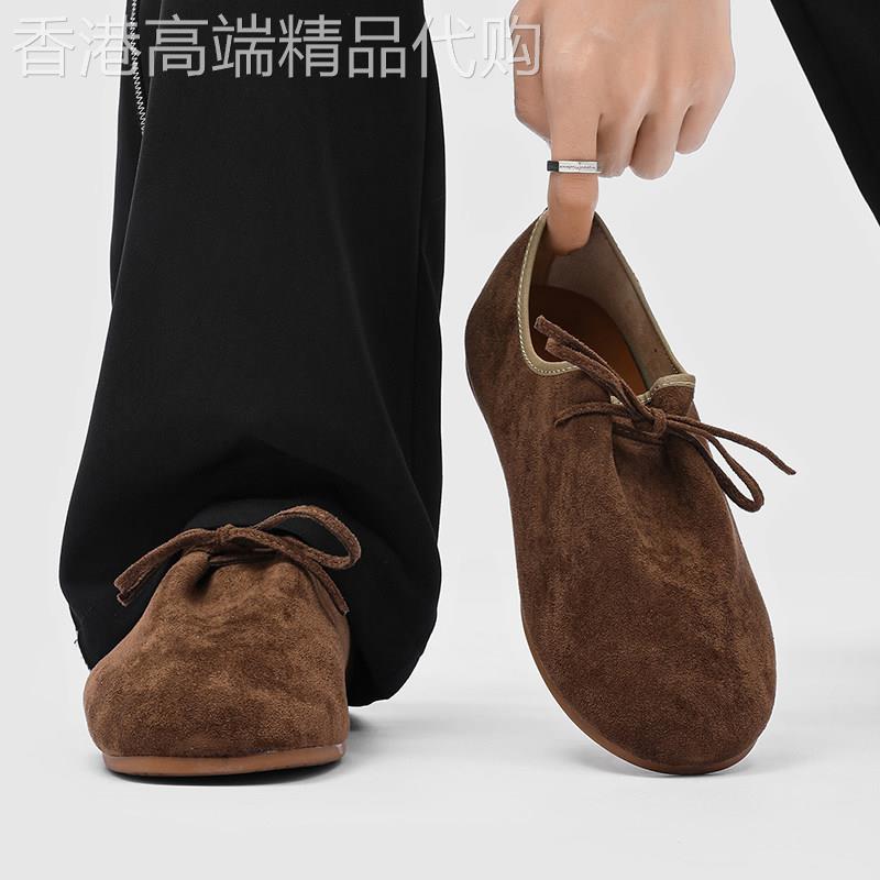 【高品质】老钱风乐福鞋男款一脚蹬皮鞋休闲德比鞋英伦豆豆鞋通勤