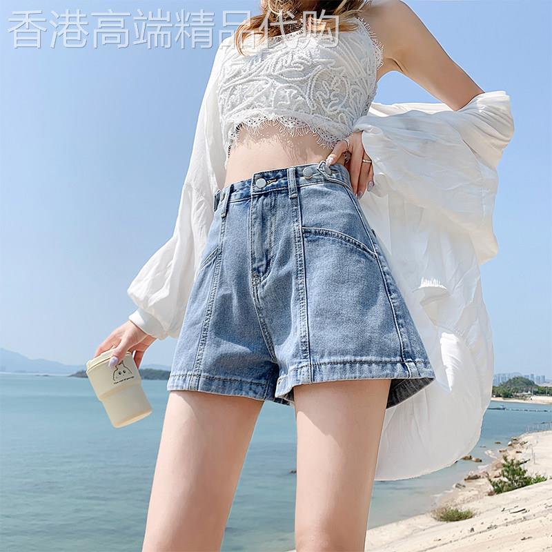 牛仔短裤女2026年夏季新款宽松阔腿时尚薄款直筒a字高腰显瘦热裤