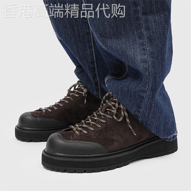 潮牌高级感厚底增高皮鞋男2026年夏季新款户外登山复古休闲德比鞋