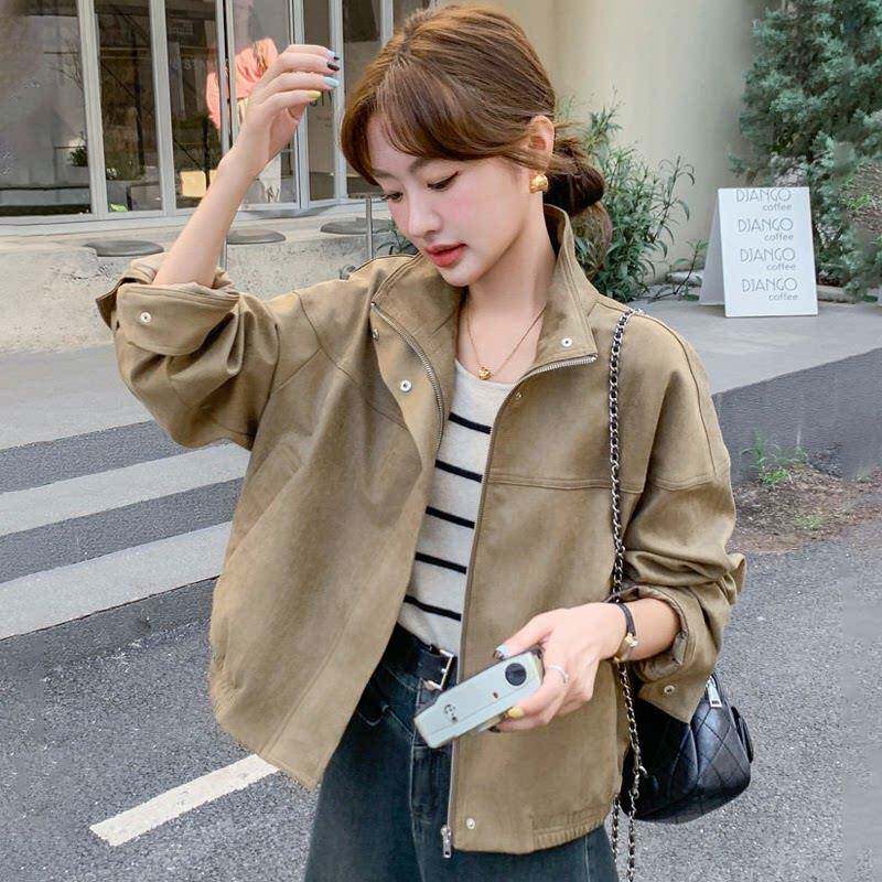 潮牌冲锋衣外套女2026新款春季美式短款小个子夹克上衣洋气棒球服