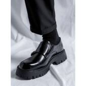 休闲乐福鞋 男韩版 皮鞋 厚底百搭懒人一脚蹬潮鞋 Houston 子 Shoes