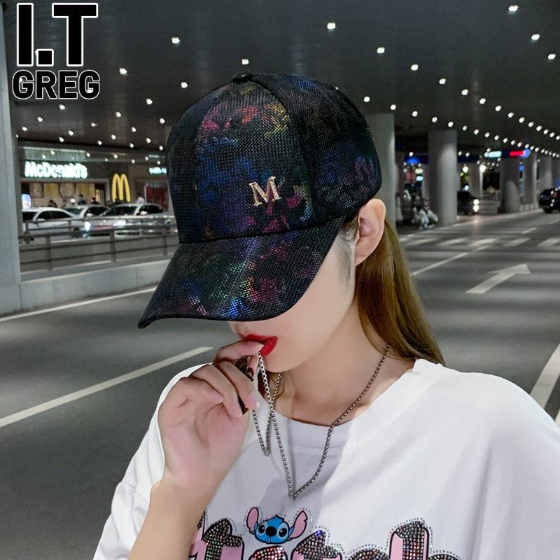 香港I.Tgreg帽子女潮百搭鸭舌帽春秋夏网帽遮阳防晒太阳帽棒球帽