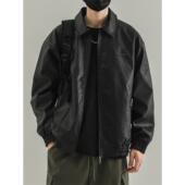 neith BIAS潮牌皮衣夹克男ins潮流休闲宽松机车服加棉PU皮外套