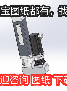 防尘式伺服电动缸内部详细结构X31503D图纸机械设计素材SW