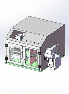热缩管波纹管高速切管机主机X3012  3D图纸 机械设计素材 SW模型