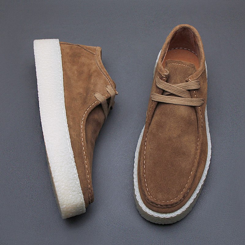 反绒牛皮男士休闲鞋潮流户外皮鞋