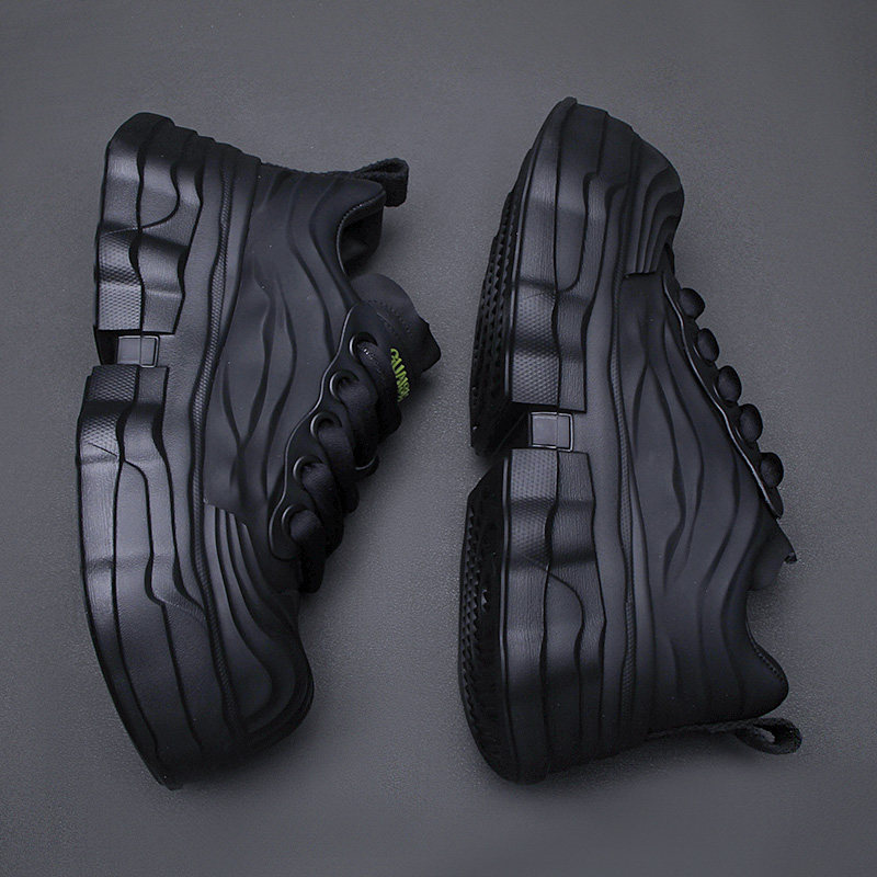 欧洲站潮牌男鞋复古贝壳头休闲板鞋小众设计轻便厚底增高老爹鞋男,流行男鞋,时尚休闲鞋,淘宝优惠券,粉丝福利购,淘宝优惠卷