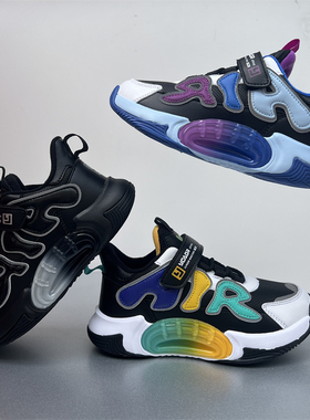 永高人2023冬季二棉加绒[33-39]男皮面运动篮球鞋防滑软底D33351G