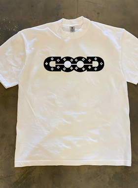 100%纯棉 攻击力+1潮款个性T恤夏季短袖男女同款圆领宽松休闲半袖