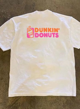 260g重磅不透小众青春时尚休闲印花T恤夏季纯棉圆领短袖男女同款