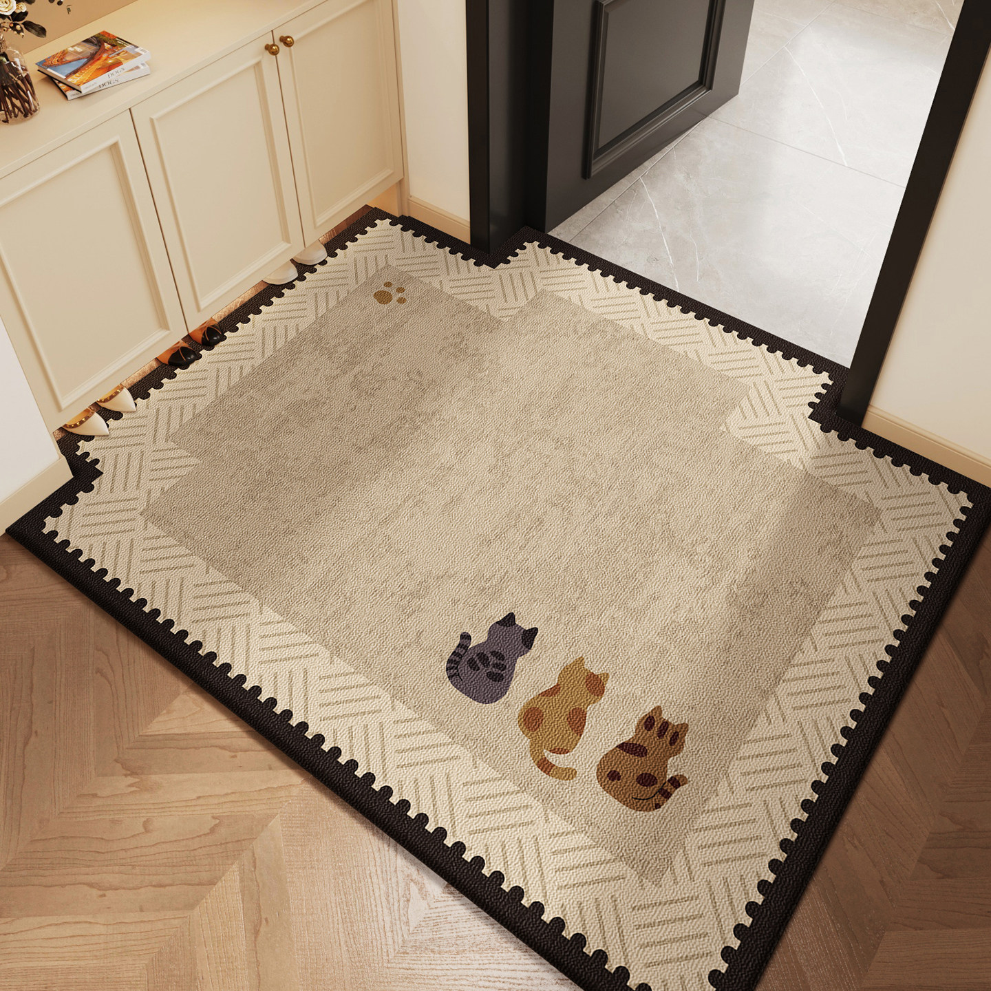 2026新款卡通地垫入户门垫进门高级感脚垫防滑耐脏玄关门口脚踏垫,居家布艺,入户地垫,淘宝优惠券,粉丝福利购,淘宝优惠卷