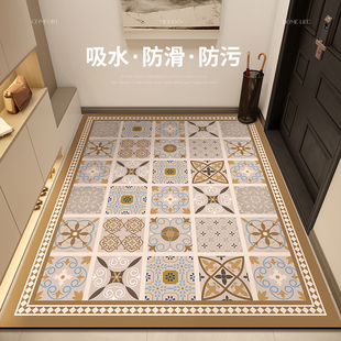 入户门地垫硅藻泥吸水速干防滑脚垫门口进门耐脏免洗可擦玄关垫
