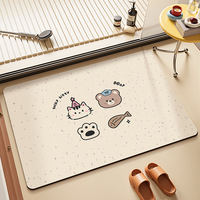 Diatom mud bathroom quick-drying floor mat, water-absorbing and anti-slip foot mat at the door of the bathroom and washroom, anti-drop carpet for the toilet thumbnail 8