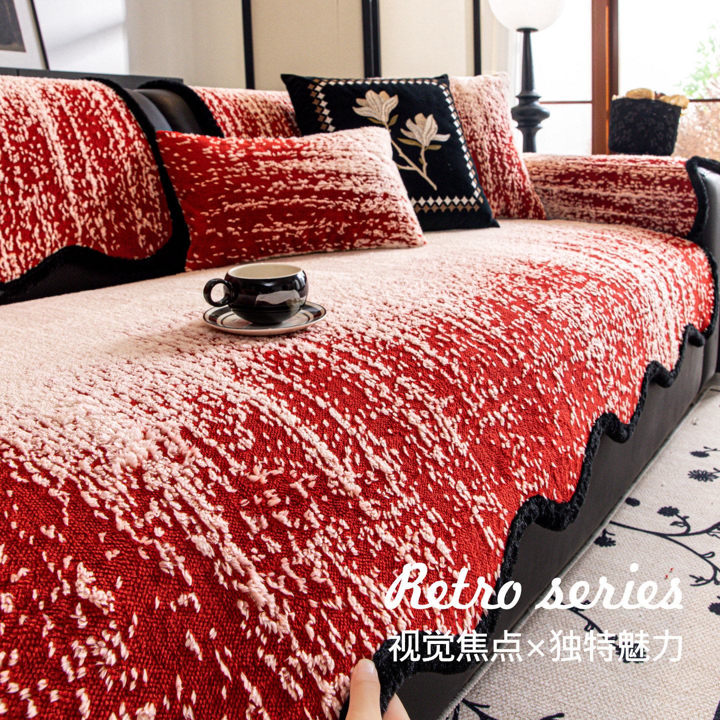 【新年款】2025冬季毛绒沙发垫子