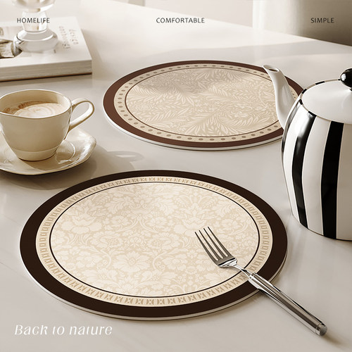 法式复古隔热防烫免洗杯垫隔热盘