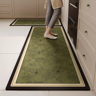 家用耐脏耐磨地毯垫子厨房地垫硅藻泥防滑免洗可擦吸水吸油脚垫