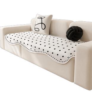 轻奢高级感夏季冰丝沙发垫盖布2024新款凉席坐垫夏天凉垫防滑套罩