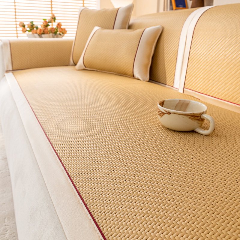 2024新款PE冰藤席沙发垫夏季冷感凉席坐垫子防滑沙发套罩夏天盖布,居家布艺,沙发垫,淘宝优惠券,粉丝福利购,淘宝优惠卷