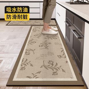 厨房地垫防油防水可擦免洗脚垫硅藻泥专用吸水垫厨房专用防滑地毯
