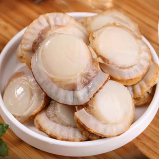 新鲜虾卖扇贝冻煮海鲜扇贝肉裙边贝烧烤海鲜加热即食扇贝500g装