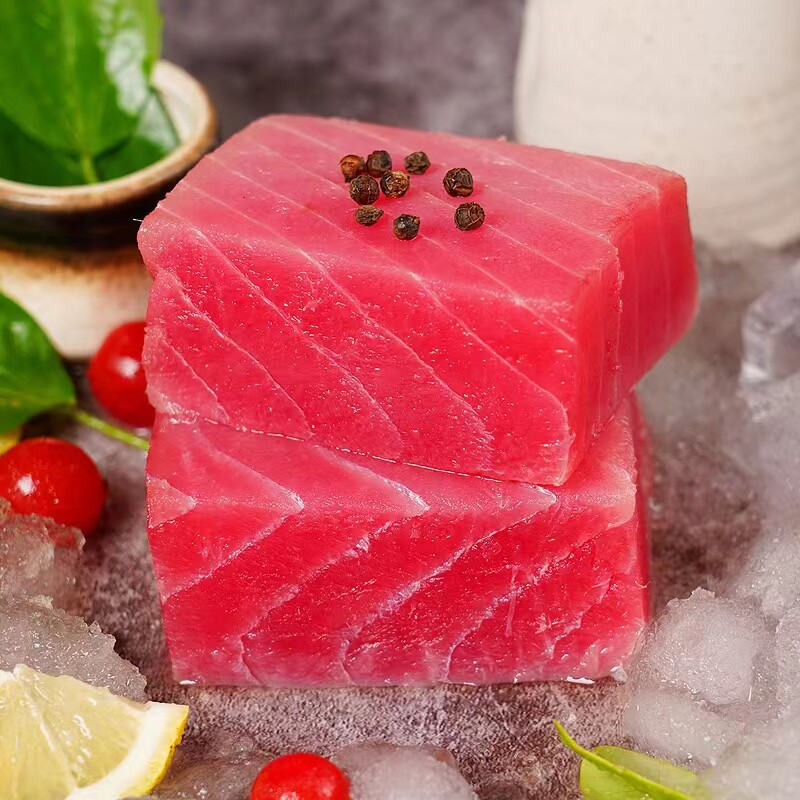 金枪鱼中段新鲜500g去刺身背肉料理生鱼片鲔鱼吞拿鱼日料深海海鲜